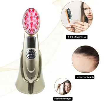 EMS RF Nano Red Light Hair Stimulator Head Massager for Anti-Hair Loss Treatment