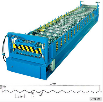 Corrugated roof sheet roll forming machine