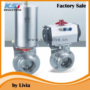 3A SMS DIN sanitary pneumatic ball valves