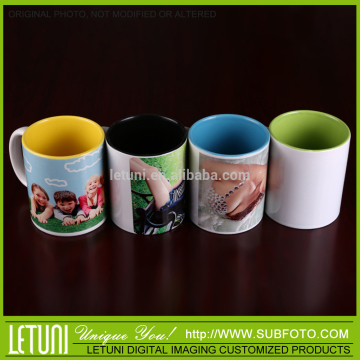 Color insert photo mug