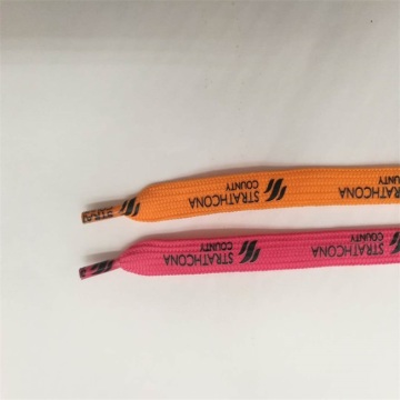 Custom Logo Silk Screen Printing Shoelace
