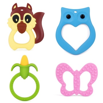 Promotion BAP Free Silicone Teething Ring For Baby, Baby Teething Ring