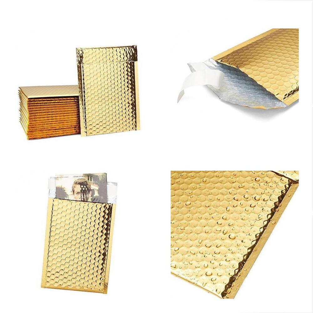 Wholesale Custom Metallic Rose Gold Bubble Mailer Bag