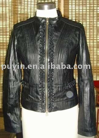 ladies'  leather jacket