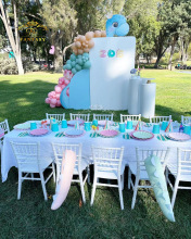 Wholesale White Kids Chiavari Chairs Made of PP Plastic Material