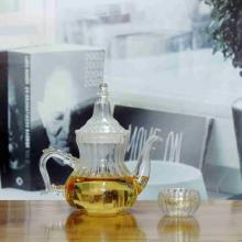 Heat Resistant Pumkin Shaped Glass Teapot