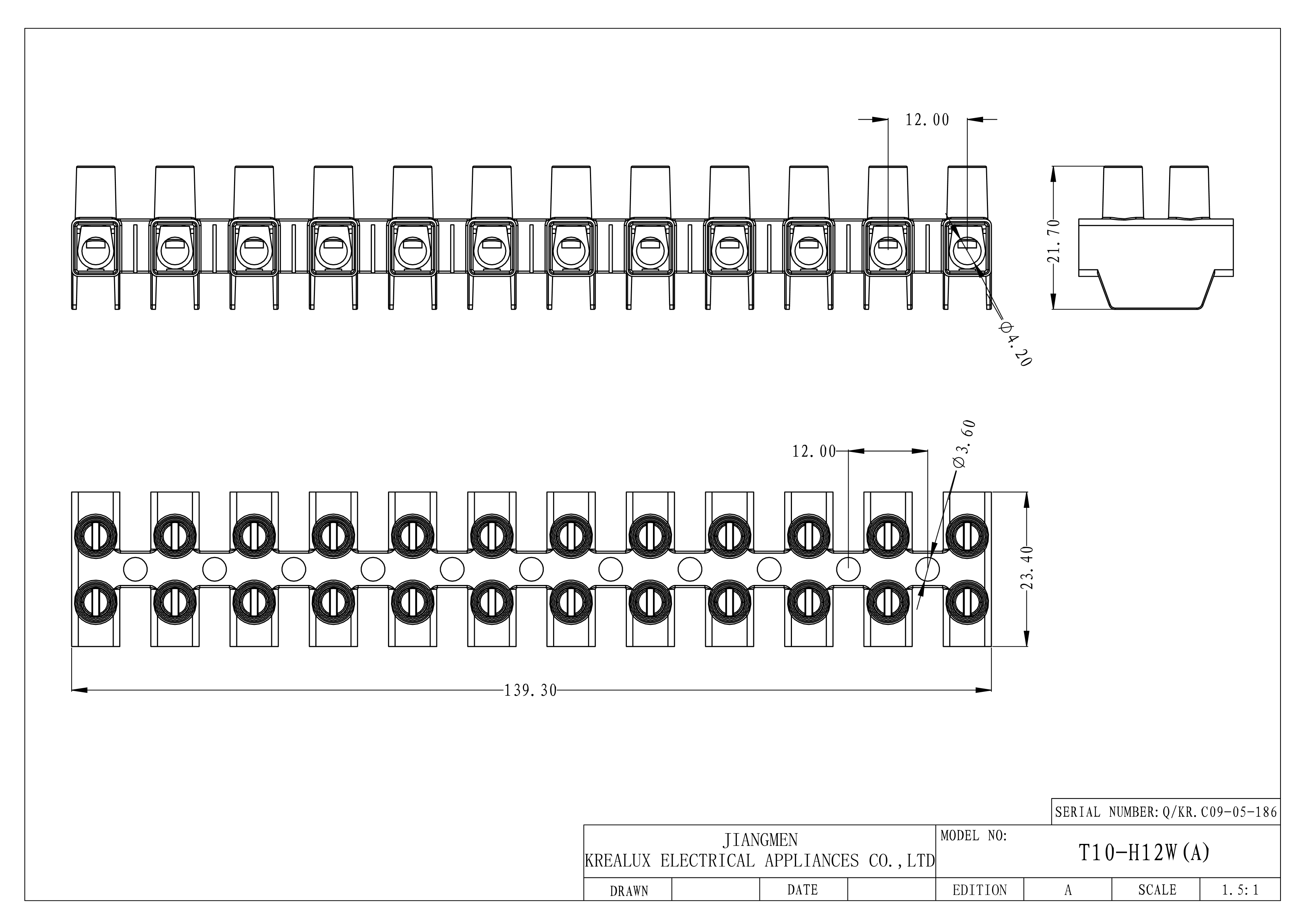 Beleks Terminal Blocks With Wire Protectors