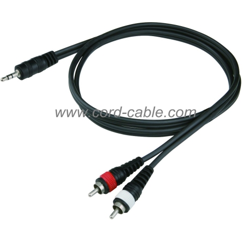 DR seri Jack 3.5mm Stereo kabel RCA ganda