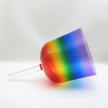 Seven Color Rainbow Quartz Crystal Singing Bowl
