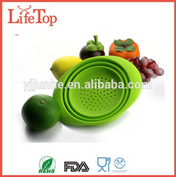 Wholesale Foldable Fruit Steamer Basket Silicone Vegetable Steamer