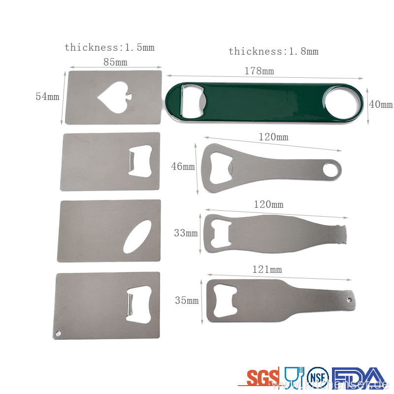 OEM customized simple Stainless steel beer opener