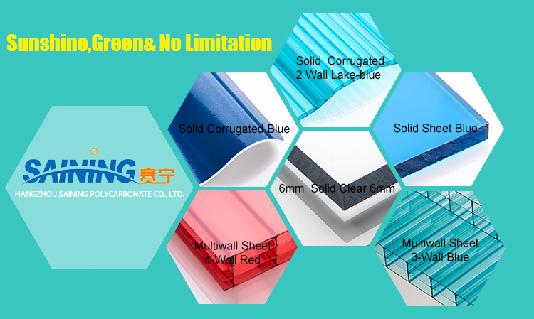 plastic uv-protected ,custom made colored makrolon polycarbonate sheet / polycarboanate color sheet/color pc sheet profile