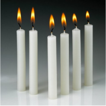 White Straight Wax Candle For Sale