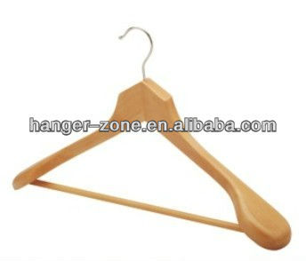 broad shoulder wooden coat hanger