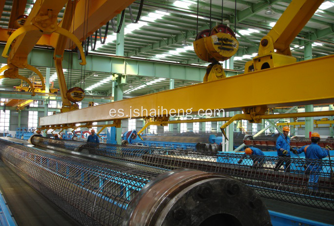 Dispositivo de suspensión para moldes de hormigón hilado