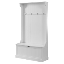 Customizable Hall Tree with Shoe Storage and Coat Rack for Entryway, Living Room