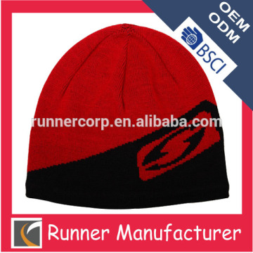 Bulk cheap custom label winter running beanie