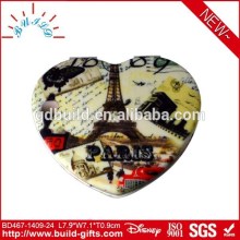 PU shell cosmetic mirror