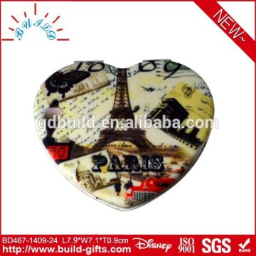 PU shell cosmetic mirror