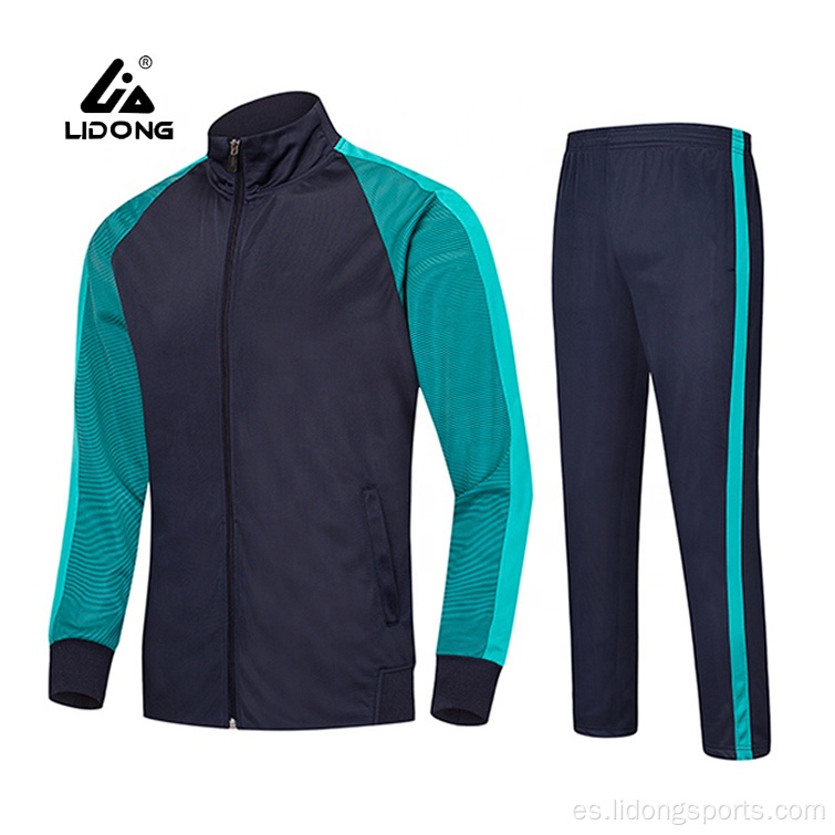 Traje de pista deportiva para jogging de chándal 100% poliéster personalizado