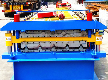colored steel double layer roofing machine