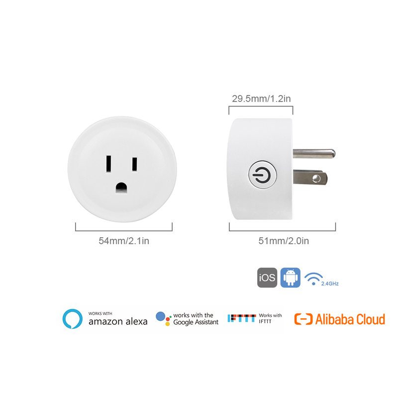 16a Wifi Smart Plug Mini Wifi Led Wi-Fi Smart Socket Plug Smart Plug Case