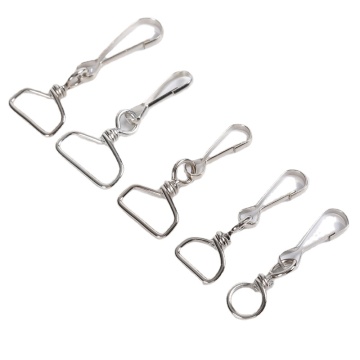 J Hook Clips Metal Lanyard Clip for Polyester Lanyards