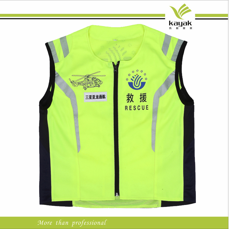 Custom Men Mesh High Visibility Reflective Safety Vest (KY-V011)