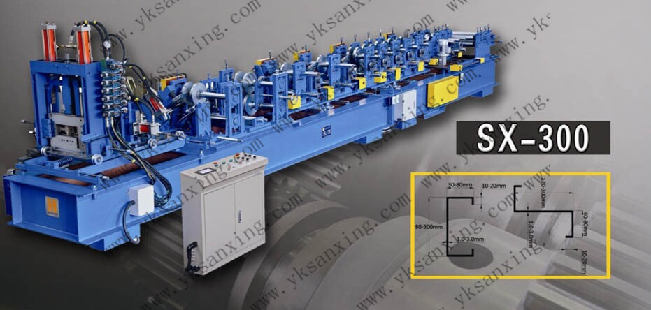 Sanxing C Z Shape Steel Purlin Roll Forming Machine