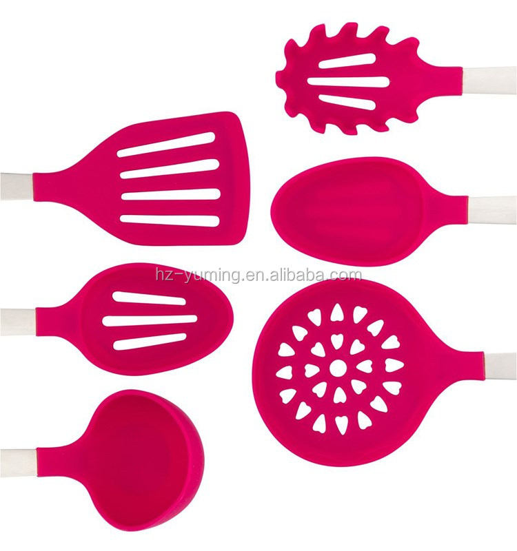 silicone spaghetti serving spoon and pasta server/new design kitchen utensils/non-stick surface silicone kitchen tools