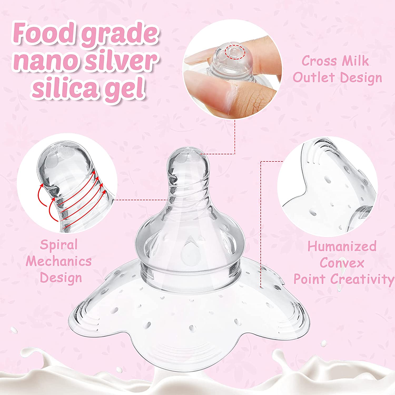 Contact Nipple Shield Breast Feeding Nipple Protector Nipple Shield With Case For Breastfeeding Nursing