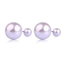 fashion pearl earring double sided pearl earring for girls women