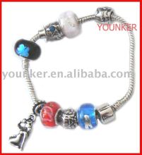 Hand-painted glass beads Bracelet,DIY jewerly