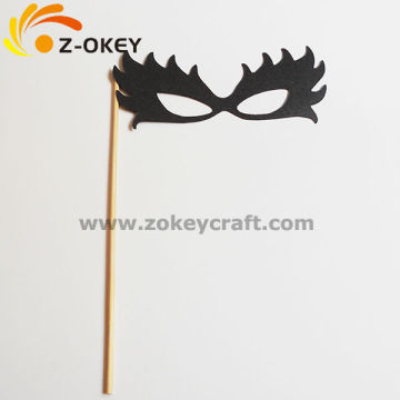 Masquerade paper party props with wood sticks