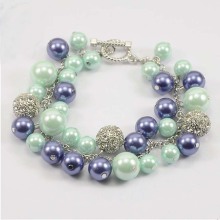 Vintage Plastic Pearl Beads Bracelet 2017