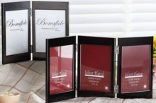 4x7" Double Aluminum Silver Plated Foto Frames?