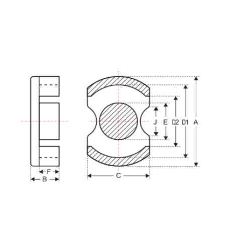 Soft ferrite material Core PJ40 Bobbin Mn-zn Ferrite