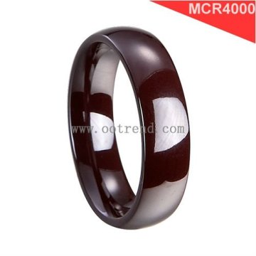 Brown Domed Ceramic Rings,fashion 2012 ceramic rings