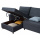 Bed kain Storage Sofa Chaise Longue Double