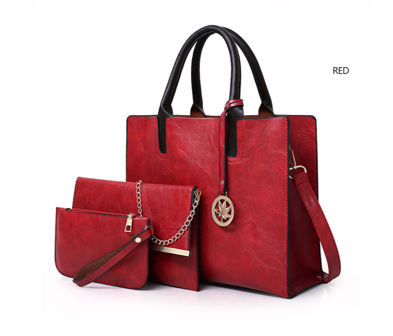 European and American Style Trendy Handbags 2021 New Son-mother Bag PU Big Bag Multi-piece Big Bag