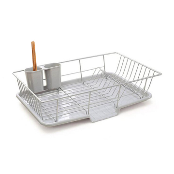 Chrome Steel Kitchen Dish Drainer Rack