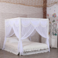 Lace Square Bed Canopy Elegant White Mosquito Nets