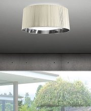 Modern fabric ceiling lamp