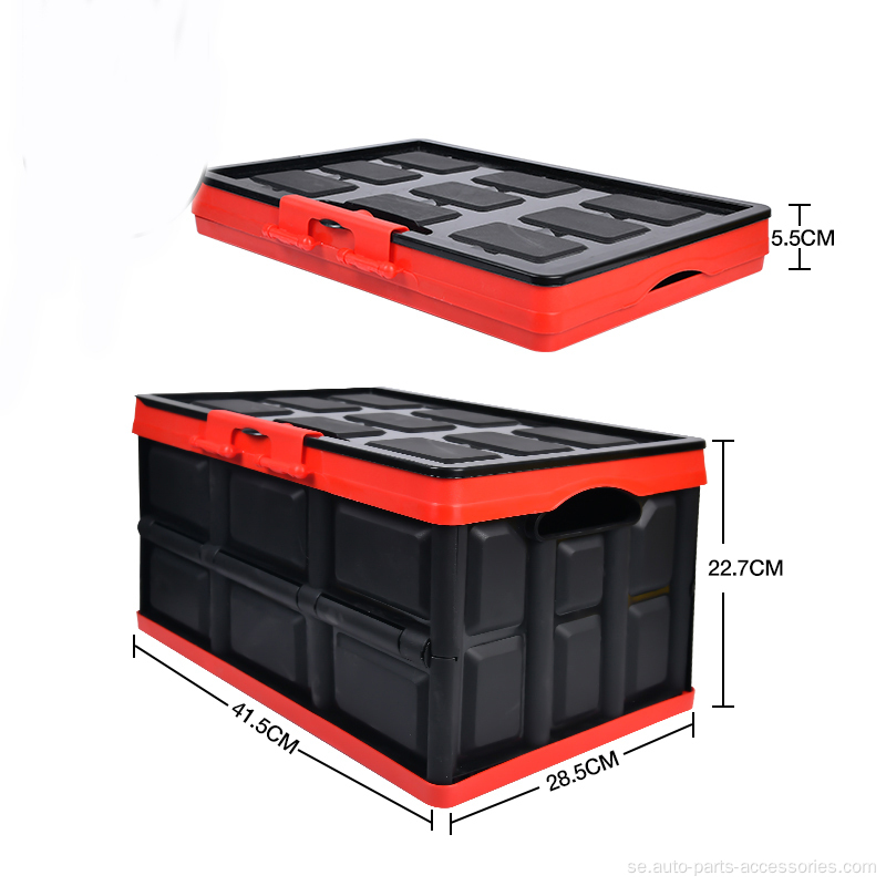 30L stor kapacitet Plastisk hopfällbar förvaringslastbox