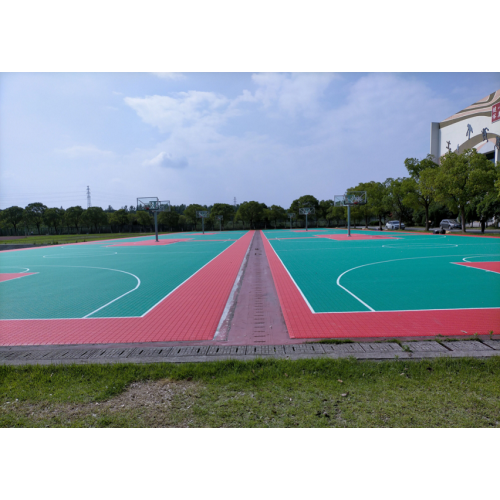 Sistema de pisos de deportes de baloncesto portátiles al aire libre