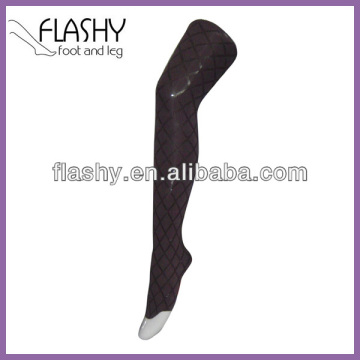 Ladies jacquard big argyle tights