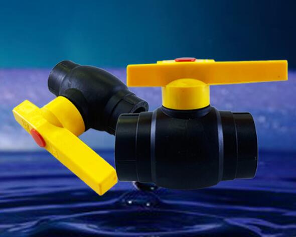 HDPE Plastic Ball Valve with Steel Core Pipe Fitting