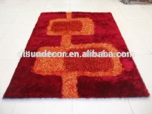 Polyester new design orange shag carpet