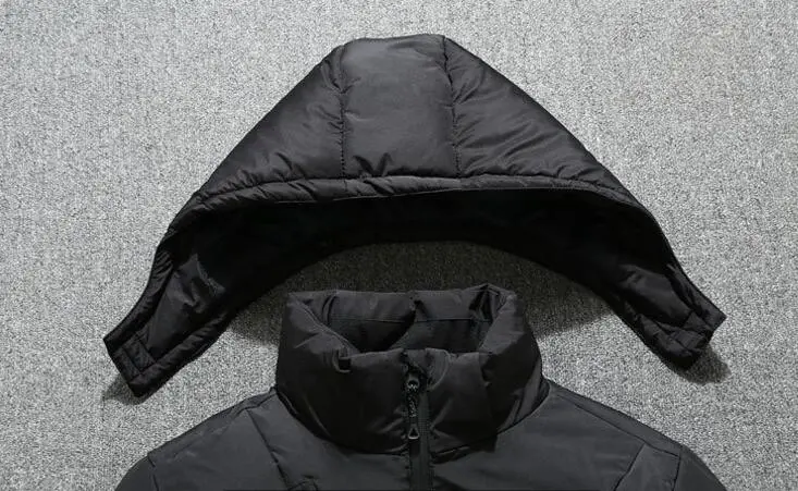 Men Winter Casual Thick Outdoor Quilted Puff Warm Padded Duck Down Jacket