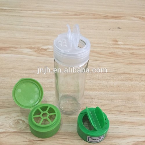 Glass spice shaker bottle